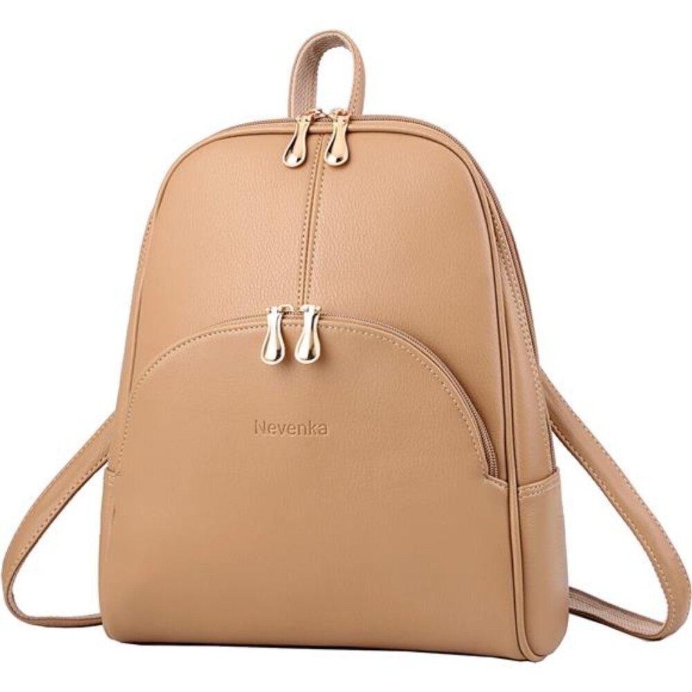 Backpack Purse for Women Casual Shoulder Bag PU Leather Zipper Closure